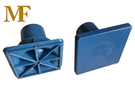 Capa de revestimento de plástico de cor azul reforçado de concreto quadrado protetor