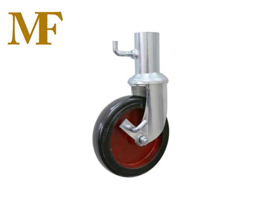 Roda oca do rodízio do andaime da haste com o rodízio resistente do freio 12inch para o andaime