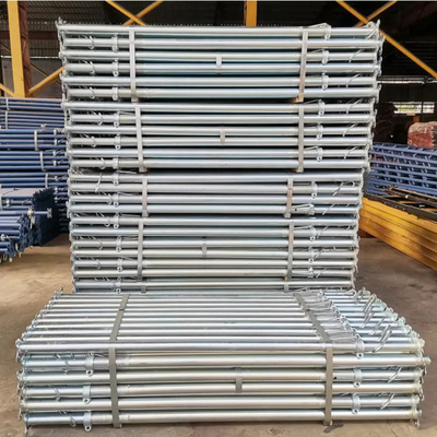 O suporte de aço do apoio de tubulação do andaime galvanizou o mergulho quente Q235 do quadro 5m