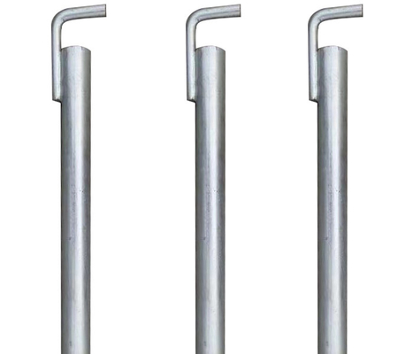Escavadeira Ancora tubular com gancho e acabamento galvanizado e barra de tubo de aço sem costura