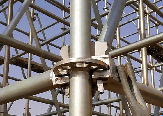 48.3mm/42mm Diâmetro do tubo Ringlock andaime com conexão de cunha e soldagem automática