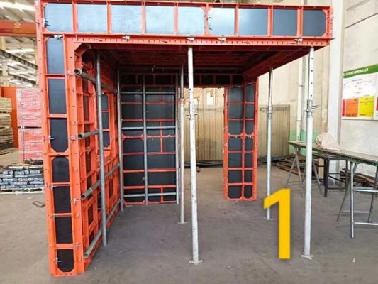Preço de fábrica Sistema de molduras de construção de painéis de aço e contraplacado