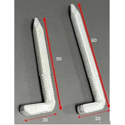 Q195/Q235 Pregas de aço em forma de L de ferro para materiais de construção sem cabeça 15 mm-120 mm de comprimento