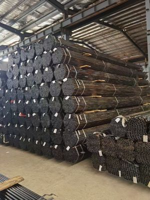 Tubo de aço galvanizado de costura recta soldado Tubo quadrado de grande porte Tubo de aço revestido com zinco para construção
