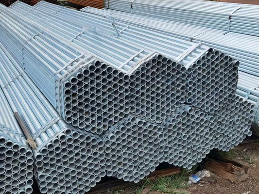 Tubo de aço galvanizado a quente GI Tubo de ferro para tubos de construção