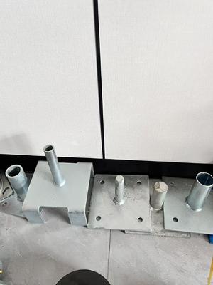 Placa Base de Parafuso Jack U-Head Ajustável de Aço para Escoramento Tipo Fixo