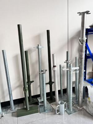 Macaco de Base Ajustável com Parafuso Oco Suporte de Aço para Andaimes e Construção Pesada