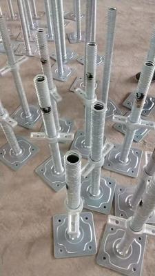 Macaco de Base Ajustável com Parafuso Oco Suporte de Aço para Andaimes e Construção Pesada