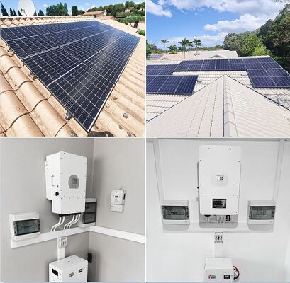 Sistema de energia solar híbrida completa 3a fase 3KW -30KW Sistema de energia solar híbrida fora da rede