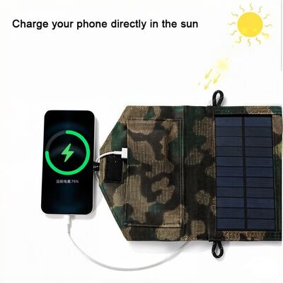 Painéis Solares Carregador Usb Portátil Dobrável Mini Seis Fatias Dobráveis