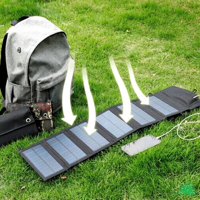 Painéis Solares Carregador Usb Portátil Dobrável Mini Seis Fatias Dobráveis