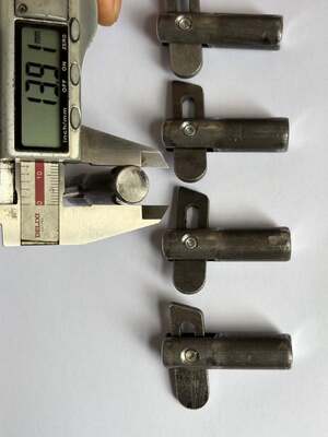 Os acessórios do andaime lisos o comprimento de aço 50mm do Pin Diameter 14mm do fechamento