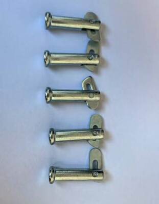 Pin-Hitch-Pin perfurado para acessórios de andaimes Diâmetro 12,5 mm Comprimento 58 mm