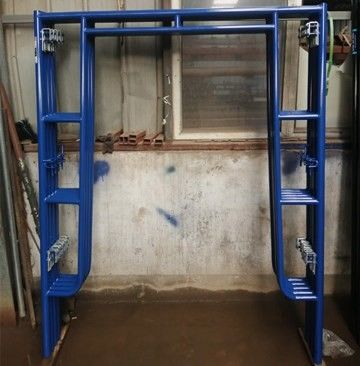 o pedreiro de aço H Frame Scaffold Powder da espessura Q235 de 2.6mm revestiu