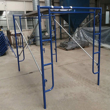 o pedreiro de aço H Frame Scaffold Powder da espessura Q235 de 2.6mm revestiu