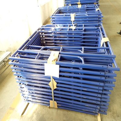 o pedreiro de aço H Frame Scaffold Powder da espessura Q235 de 2.6mm revestiu