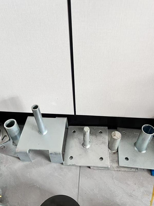 Placa Base de Parafuso Jack U-Head Ajustável de Aço para Escoramento Tipo Fixo