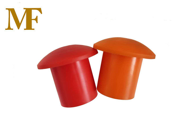 Tampão do Rebar da segurança chapéu plástico da linha do cogumelo do tampão do Rebar da laranja de 8mm - de 32mm