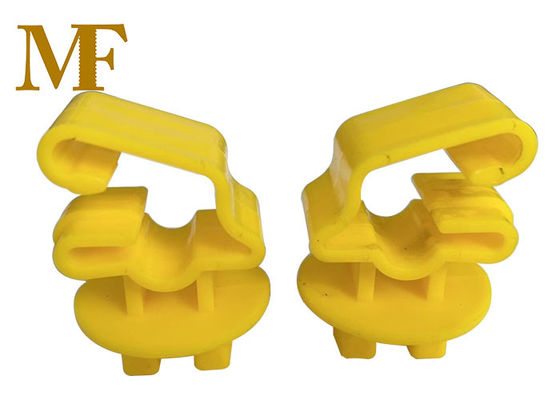 Capa de segurança de plástico de revestimento amarelo para cercas