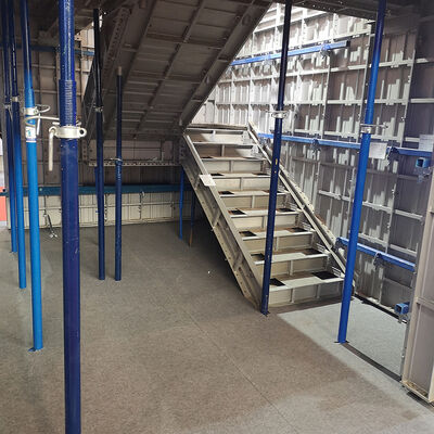 Escoras de aço telescópicas para serviço pesado de 4,5 m, escoras de aço Acrow ajustáveis, escoras telescópicas em andaimes