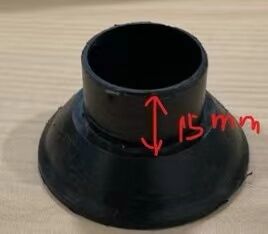 Cone de extremo de plástico para moldura Manga de PP Tie Cone Push Fit Cone de moldura
